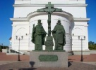 памятник Кириллу и Мефодию в Самаре (2001 г., автор В. Клыков)