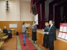 Вручение диплома второй степени команде ГЭК МПК НовГУ