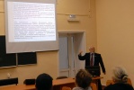 В.Ф.Литвинов выступает по теме "Региональная экология"