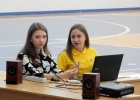 Организаторы праздника третьекурсницы Емельянова Екатерина и Александрова Аделина