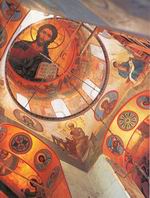 The Yuryev (St George) Monastery. The Cathedral of St George. Interior. Frescoes of the 1830s