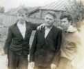 С папой и братом Алексеем. 1958 г.