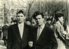 На первомайской демонстрации в Ленинграде