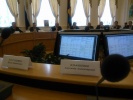 Круглый стол у губернатора Костромской области. Участвуют заместитель Министра Финансов и члены Совета Федерации. 