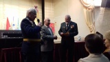 Вручение памятного знака "Отечественная война" 2 ст. и удостоверения ветерана НовГУ