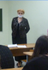 Николаева Надежда Ивановна во время урока "День Неизвестного солдата " 3 декабря  2020 в 16 школе у 10 и 11 классов