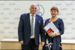 Пирятинец С.Г.  и Федорук Н.Г. после награждения на Учёном Совете 23.12.2021