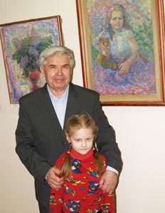 А.Н. Шиманин с внучкой.