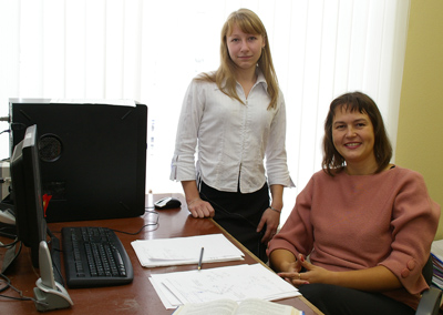Ирина Евстифеева (слева) с наставницей.