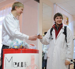 Студенты мединститута НовГУ регулярно проводят акции 